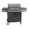 Dakota Fields 4 - Burner Portable Natural Gas Infrared Grill with Side Burner