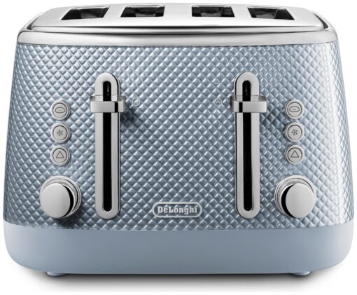 De'Longhi CTL4003.GY Luminosa 4 Slice Toaster - Grey