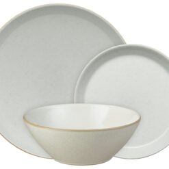 Denby Impression 12 Piece Stoneware Dinner set - Cream