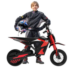 (EVERCROSS Electric Kids Ride On Motorcycle Motorbike, Electric Motorcycle Toys with 300W Motor, 5/7.5/15.5 MPH Speed Mod) EVERCROSS Electric Kids Rid