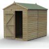 Forest 4Life Wooden Overlap Windowless Apex Shed - 8 x 6ft