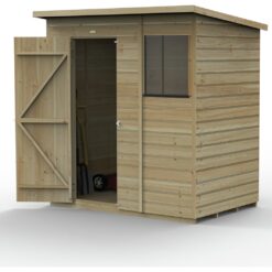 Forest Wooden 6 x 4ft Shiplap Pent Shed