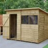 Forest Wooden Overlap Pent Garden Shed - 8 x 6ft