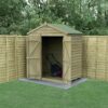 Forest Wooden Overlap Windowless Apex Garden Shed - 6 x 4ft