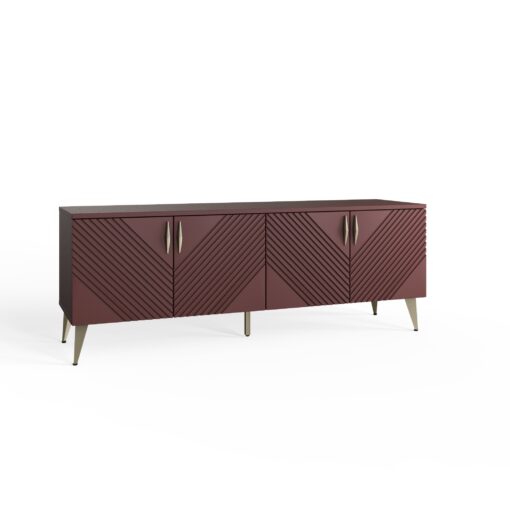 Frank Olsen Ava 4 Door TV Unit - Mulberry