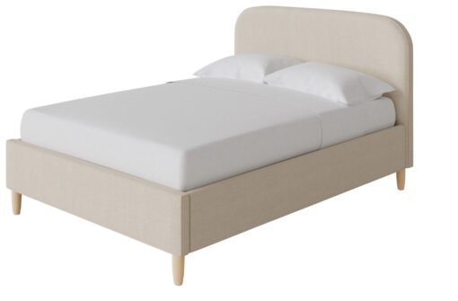 GFW Florence Kingsize Boucle Ottoman Bed Frame - Natural