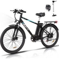 HITWAY Electric Bike for Adults with 250W Motor and Removable Battery 26'' Shimano 7-Speed Mountain Bike