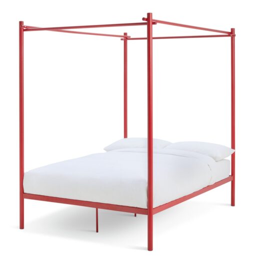 Habitat 60 Akari 4 Poster Double Metal Bed Frame - Red