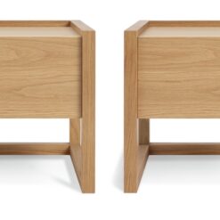 Habitat 60 Hana 1 Drawer Bedside Table Set - Oak