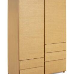 Habitat 60 Hana 2 Door 5 Drawer Wardrobe - Oak