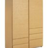 Habitat 60 Hana 2 Door 5 Drawer Wardrobe - Oak