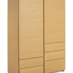 Habitat 60 Hana 2 Door 5 Drawer Wardrobe - Oak