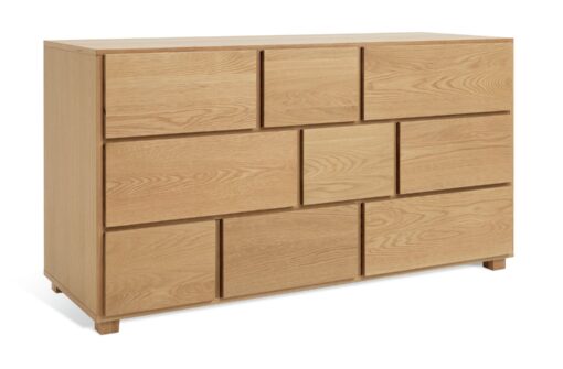 Habitat 60 Hana Wide 9 Drawer Chest - Oak