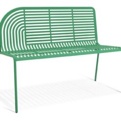 Habitat 60 Lucinda 2 Seater Metal Garden Bench - Green