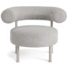 Habitat 60 Tuva Fabric Curved Chair - Grey