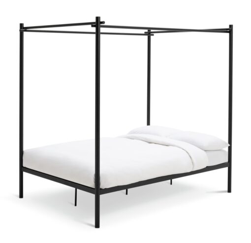 Habitat Akari 4 Poster Double Metal Bed Frame - Black