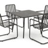 Habitat Indu 4 Seater Metal Patio Set - Black