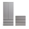 Habitat Jenson 2 Piece 2 Door Wardrobe Set- Grey