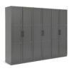 Habitat Munich Panelled 6 Door Wardrobe - Anthracite