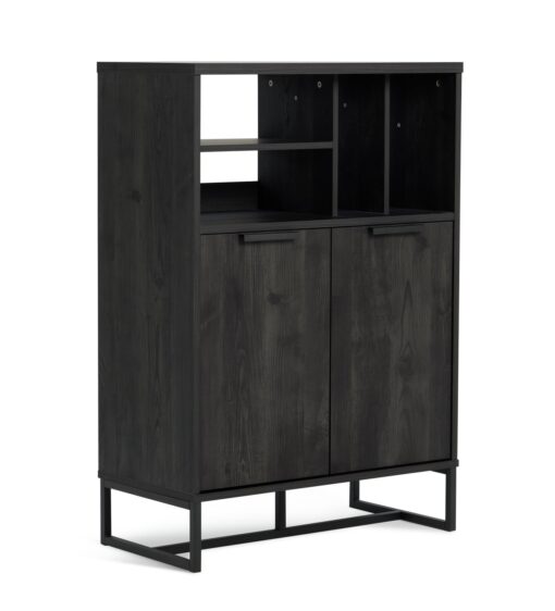 Habitat Nomad 2 Door Vinyl Cabinet - Black