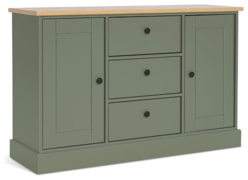 Habitat Winchester 2 Door 3 Drawer Sideboard - Reed Green