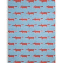 Habitat x Scion Mr Fox Printed Rug - 160 x 230cm - Blue