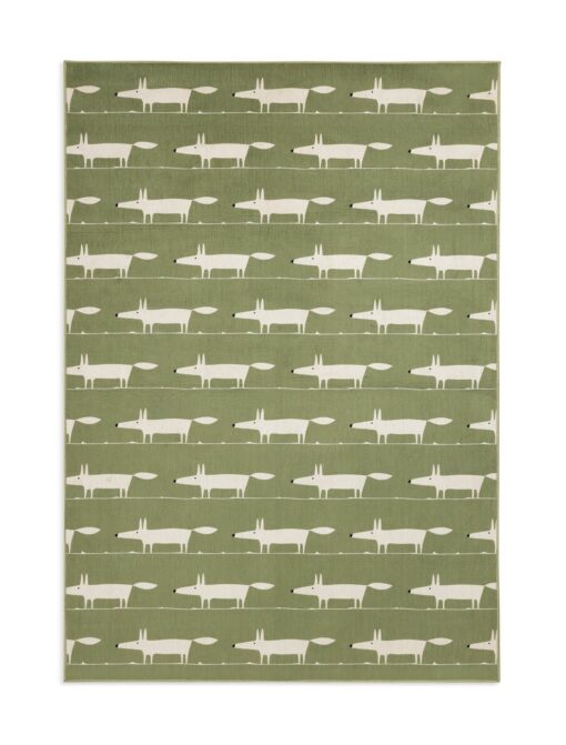 Habitat x Scion Mr Fox Printed Rug - 160 x 230cm - Green