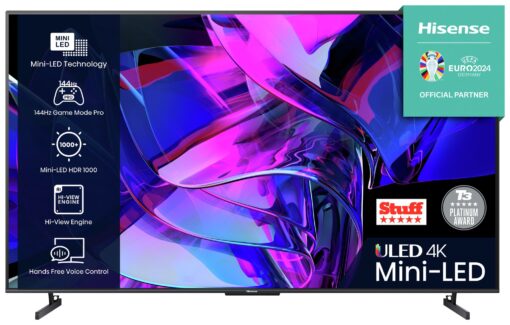 Hisense 100 Inch 100U7KQTUK Smart 4K Mini LED HDR TV