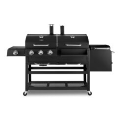 Ignite XL Multi Fuel Wagon Barbecue Grill 4-in-1 Gas/Charcoal/Smoker/Side Burner