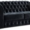 Jay-Be Chesterfield Velvet 3 Seater Sofa Bed - Charcoal