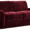 Jay-Be Deco Velvet 2 Seater Sofa Bed - Burgundy