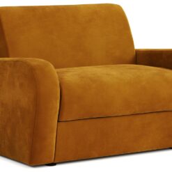 Jay-Be Deco Velvet Love Chair Seater Sofa Bed - Gold