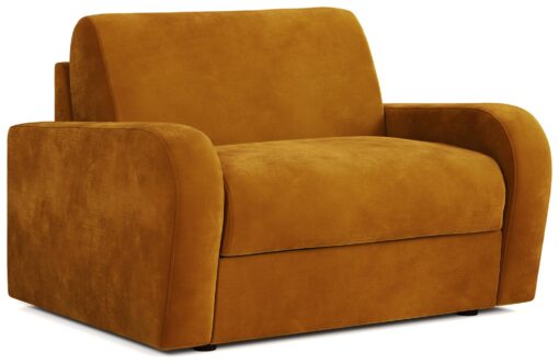 Jay-Be Deco Velvet Love Chair Seater Sofa Bed - Gold