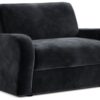 Jay-Be Deco Velvet Love Chair Sofa Bed - Charcoal