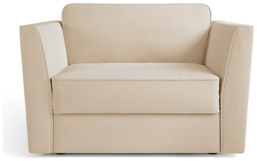 Jay-Be Elegance Fabric Cuddle Chair Sofa Bed - Cream