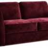 Jay-Be Elegance Velvet 3 Seater Sofa Bed - Burgundy