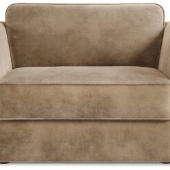 Jay-Be Elegance Velvet Cuddle Chair Sofa Bed - Beige