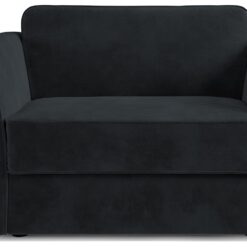 Jay-Be Elegance Velvet Cuddle Chair Sofa Bed - Charcoal