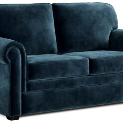 Jay-Be Heritage Velvet 2 Seater Sofa Bed - Ink Blue