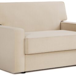 Jay-Be Linea Fabric Cuddle Chair Sofa Bed - Cream