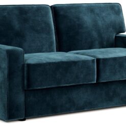 Jay-Be Linea Velvet 2 Seater Sofa Bed - Ink Blue