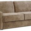 Jay-Be Linea Velvet 3 Seater Sofa Bed - Beige