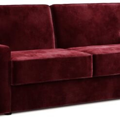 Jay-Be Linea Velvet 3 Seater Sofa Bed - Burgundy