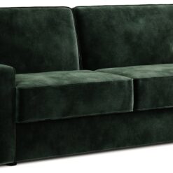 Jay-Be Linea Velvet 3 Seater Sofa Bed - Dark Green