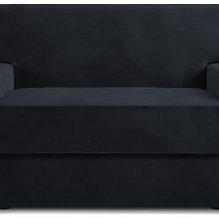 Jay-Be Linea Velvet Cuddle Chair Sofa Bed - Charcoal