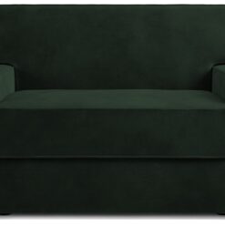 Jay-Be Linea Velvet Cuddle Chair Sofa Bed - Dark Green