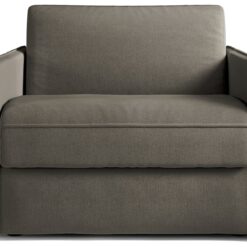 Jay-Be Slim Fabric Cuddle Chair Sofa Bed - Pewter