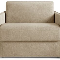 Jay-Be Slim Fabric Cuddle Chair Sofa Bed - Stone