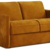 Jay-Be Slim Velvet 2 Seater Sofa Bed - Gold