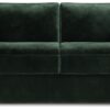 Jay-Be Slim Velvet 3 Seater Sofa Bed - Dark Green